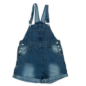 Women Overall 5 Pocket Design Blue Denim Shorts Size M - NWOT